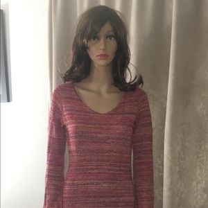 Multicolor Back Slit Long Dress Vintage New Small